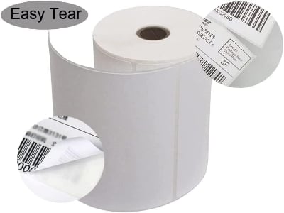 Picture of Adhesive Direct Thermal Label Sticker, Mini Portable Thermal Label Printer Sticker Roll 50mm x 75mm 