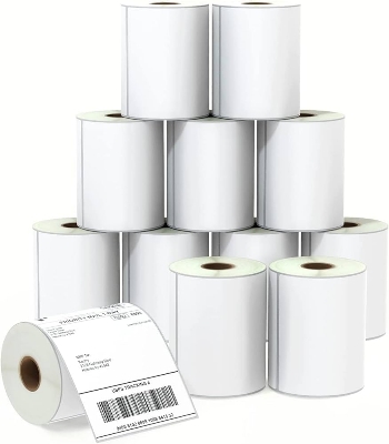 Picture of Adhesive Direct Thermal Label Sticker, Mini Portable Thermal Label Printer Sticker Roll 50mm x 75mm 