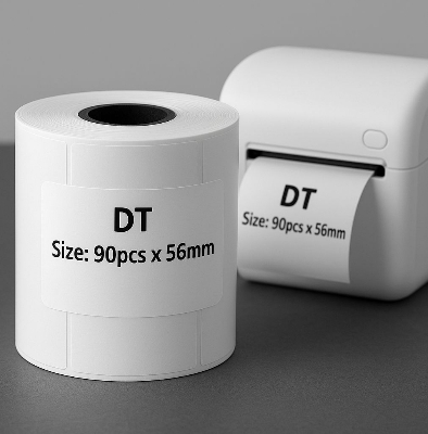 Picture of Adhesive Direct Thermal Label Sticker, Mini Portable Thermal Label Printer Sticker Roll 50mm x 75mm 