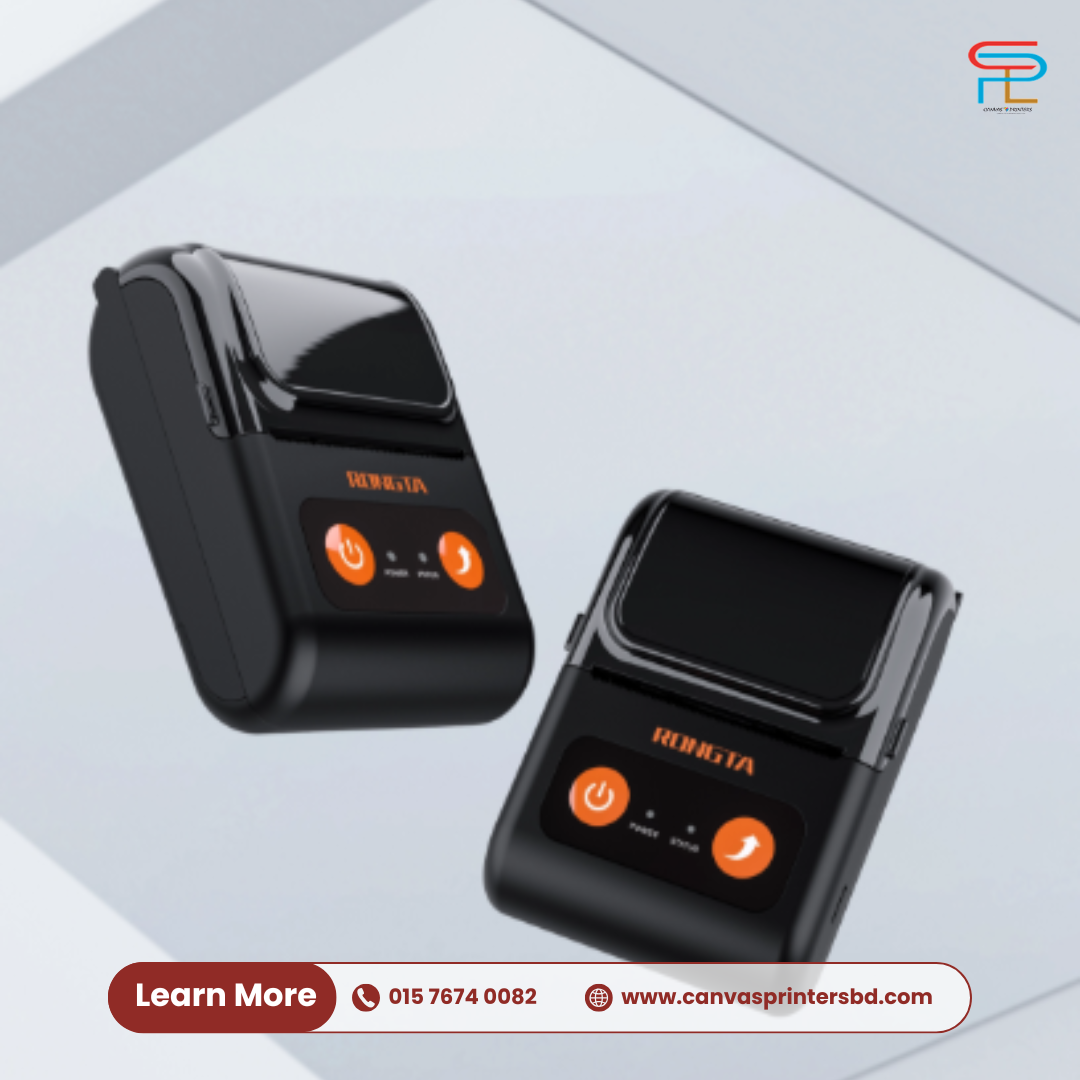 Picture of Orginal Rongta RPP02C 58mm Mobile POS Printer | Thermal Portable Printer-Orange