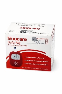 Picture of Sinocare Safe AQ Blood Glucose Test Strips (25 & 50 Pcs)