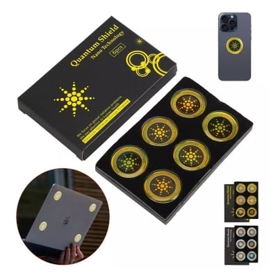 Picture of EMF Blocker Sticker Quantum Anti Radiation Phone Shield for Mobile, Laptop & WiFi Devices – EMF Wave Protection Sticker for Home, Office, Kids & Pregnant Women Safety Use
