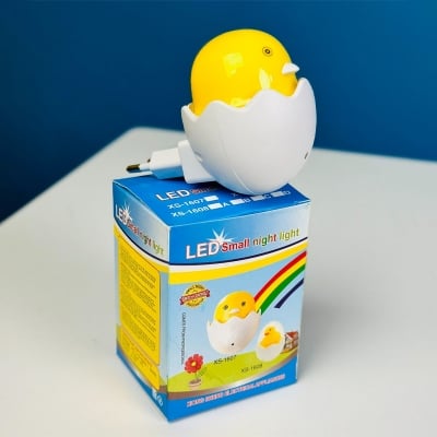 Picture of Nifty Niche Small Yellow Duck LED Night Light Plug In – Light Sensor Automatic Wall Lamp Cute Duck Night Lamp for Bedroom Kids Room Home Decor
