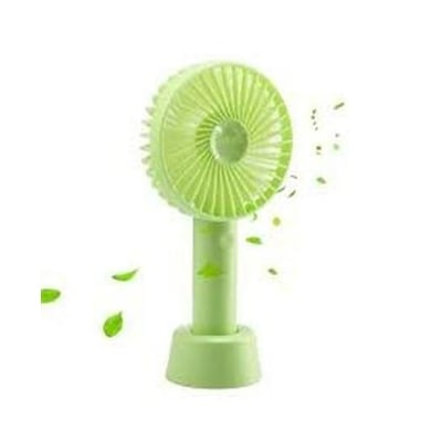 Picture of Mini Fan USB Rechargeable Desk and Portable Hand Fan - 2200mAh Lithium Battery, Power Bank Feature, Multiple Speed Settings