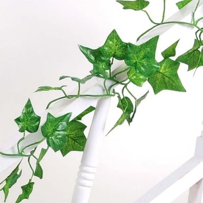 Picture of Artificial Hanging Vines Plant 7 Feet – Decorative Artificial Flower Leaf Vine for Wall, Balcony, Garden, Home Wedding Party Decoration