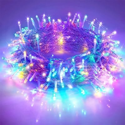 Picture of Beautiful Ceiling Fairy Lights Multicolour – LED String Lights for Room Decoration, Bedroom Ceiling Curtain Party Festival Indoor Decor