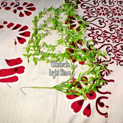 Picture of Artificial Corner Leaf Set 5 in 1 – Decorative Fake Green Leaves for Wall Corner Decoration – Hanging Vine Leaf Set for Home, Room & Event Decor