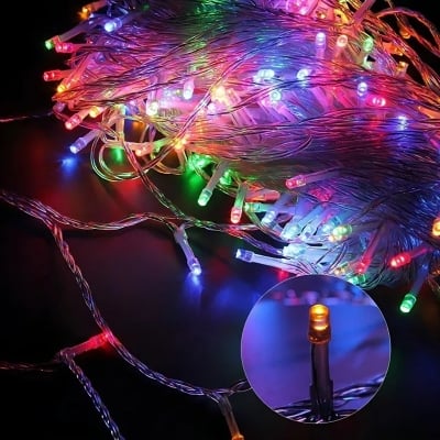 Picture of Dazzle Bright Multicolor Fairy String Lights for Home Decoration – LED Decorative Light for Bedroom, Birthday, Holiday Party, Wedding & Room Decor (Pack of 1)