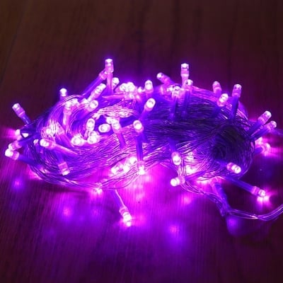Picture of Decorative Purple Fairy Lights LED String Light – Room Decoration Light for Bedroom, Wall, Party, Wedding & Home Decor