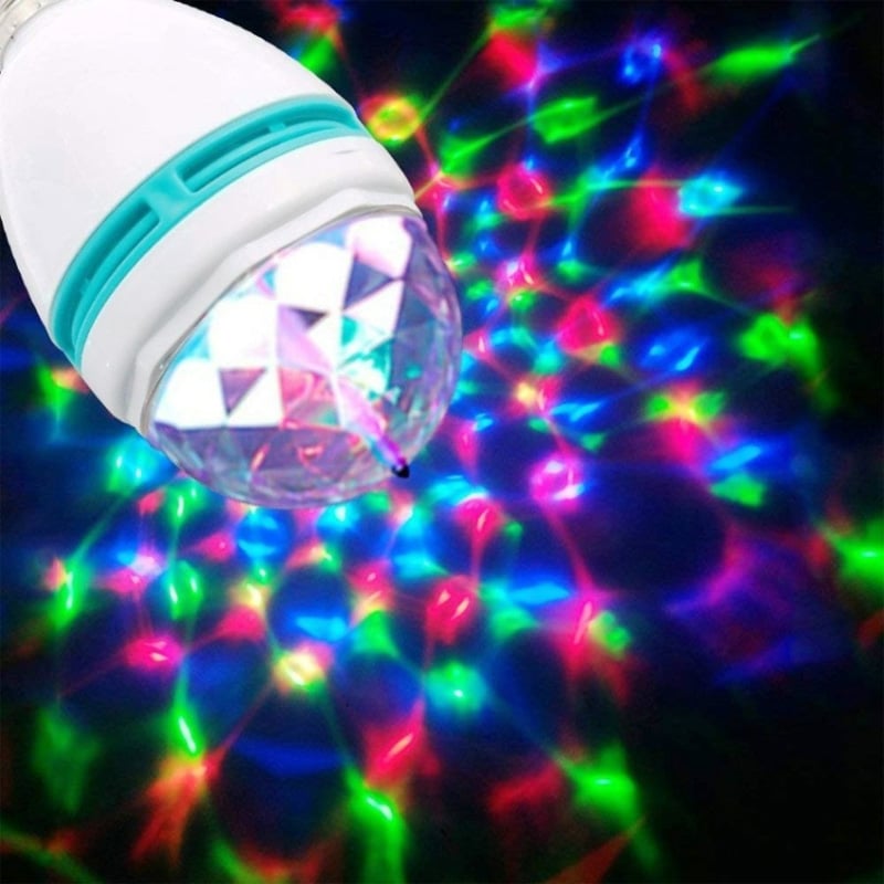 Picture of LED DJ Disco Moving Ball Light – 360 Degree LED Rotating Bulb, Magic Disco Light for Party, Home, Diwali Decoration, and Event Lighting