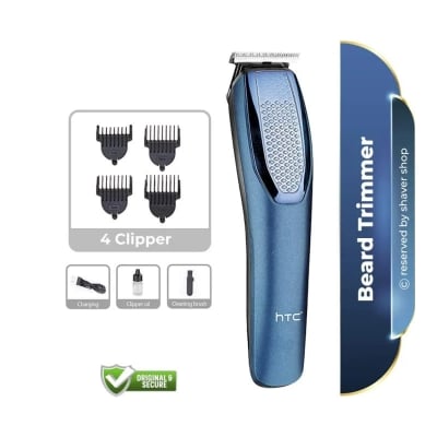 Picture of HTC AT-1210 Rechargeable Hair Trimmer – Cordless Electric Trimmer for Men, Beard and Hair Cutting with Adjustable Length Settings