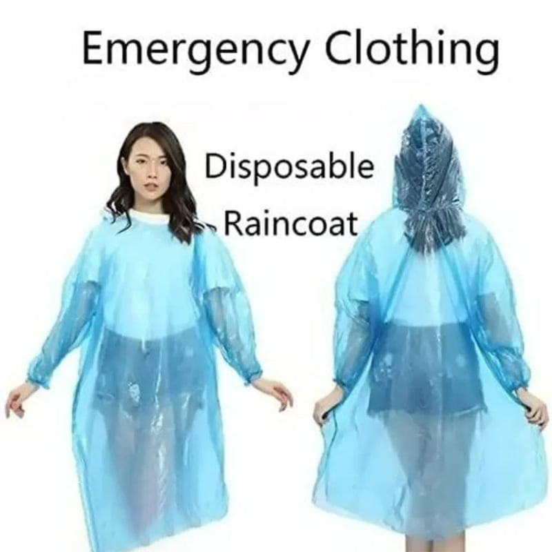 Picture of Pocket Rain Coat Card Size Waterproof Raincoat – Foldable Wallet Rain Coat for Men Women Unisex Portable Emergency Rain Wear