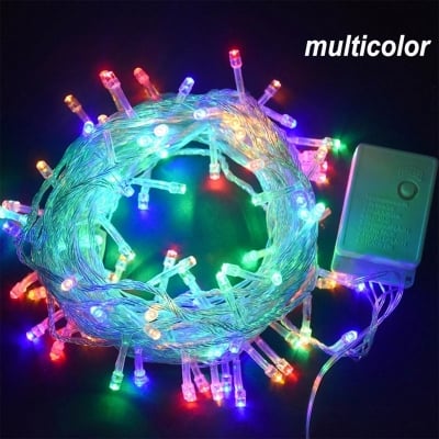 Picture of Beautiful Ceiling Fairy Lights Multicolour – LED String Lights for Room Decoration, Bedroom Ceiling Curtain Party Festival Indoor Decor