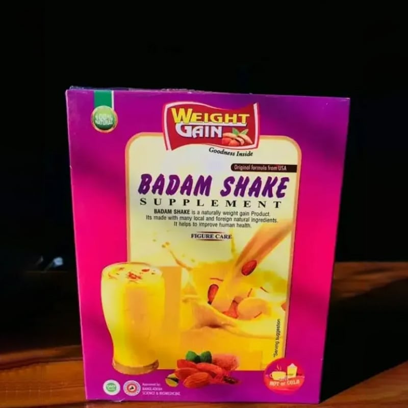 Picture of Badam Shake Supplement Nutrition Drink – Almond Milk Shake Powder for Energy, Daily Nutrition and Healthy Weight Support