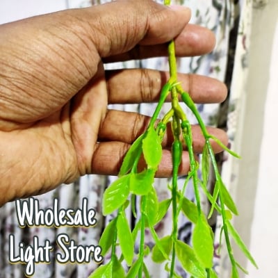 Picture of Artificial Corner Leaf Set 5 in 1 – Decorative Fake Green Leaves for Wall Corner Decoration – Hanging Vine Leaf Set for Home, Room & Event Decor