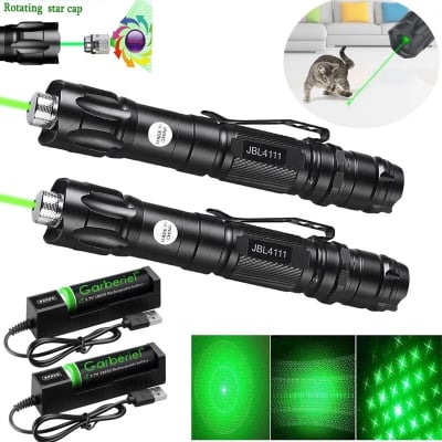 Picture of Laser Light 10 Miles 532nm Adjustable Focus Green Laser Pointer Beam Light – High Power, Long Range, Precision Laser for Outdoor, Night Use, and Presentation