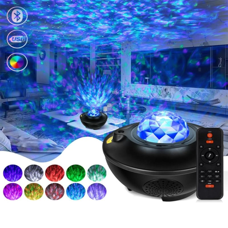 Picture of Galaxy Projector Starry Sky LED Night Light – Moon Lamp USB Mini Projector Light for Bedroom, Star Ceiling Ambient Light for Room Interior Decor