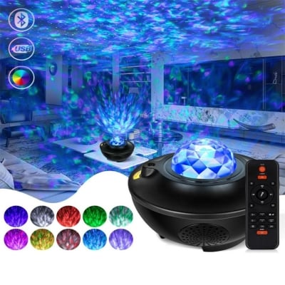 Picture of Galaxy Projector Starry Sky LED Night Light – Moon Lamp USB Mini Projector Light for Bedroom, Star Ceiling Ambient Light for Room Interior Decor