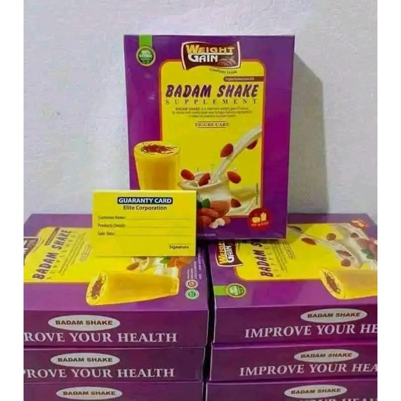 Picture of Badam Shake Supplement Nutrition Drink – Almond Milk Shake Powder for Energy, Daily Nutrition and Healthy Weight Support