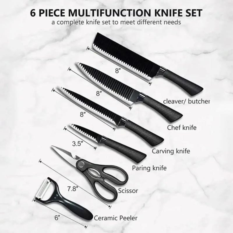 Picture of Kitchen Tools Zepter 6 Pcs Set Non-Stick Coating Stainless Steel Cooking Spoon Spatula Ladle Turner Kitchen Utensils Set for Home, Restaurant, Hotel & Daily Cooking