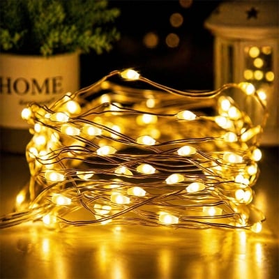 Picture of Decorative Party String Fairy Lights 50 Pcs Bulbs – LED Fairy Lights for Room Decoration, Bedroom, Living Room, Holiday, and Festive Decor