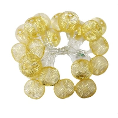 Picture of Metal Fairy Light Mini Bulb Shape Lantern/Jhumka | LED String Lights | Home, Garden, Party & Wedding Decoration