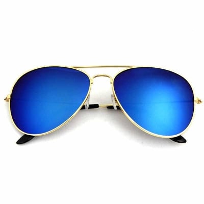 Picture of Blue Plastic and Metal Sunglass For Men