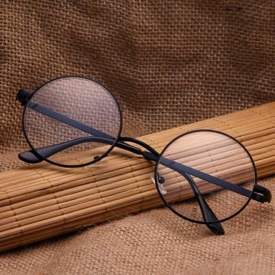 Picture of Metal Frame Clear Lens Round Eye Glasses