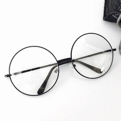 Picture of Vintage Round Metal Frame Clear Lens Eyeglasses For Women