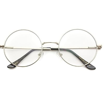 Picture of Metal Frame Clear Lens Eyeglasses For WomenPrice:390 - Silver
