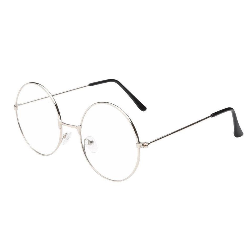 Picture of Metal Frame Clear Lens Eyeglasses For WomenPrice:390 - Silver