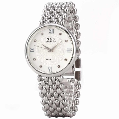 Picture of Stainless Steel Simple Quartz Female Watch Lady Clock Ladies Fashion Casual Quartz - Silver