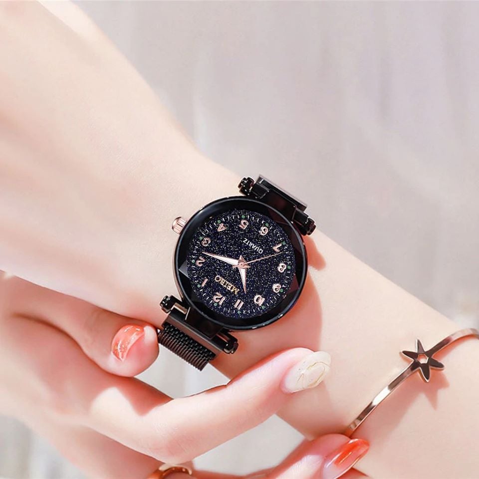 Picture of Ladies Top Brand Luxury Magnetic Watch -  Watch For Women - Watch For Women - Black