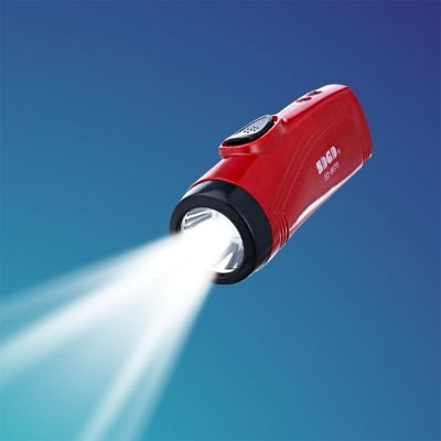 Picture of Mini Rechargeable LED Torch Light (SD-8670) – Maroon, Compact and Powerful Torch Light with Cost-Effective Performance for Outdoor, Emergency, and Everyday Use