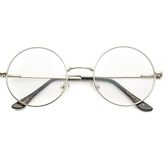 Picture of Metal Frame Clear Lens Eyeglasses For Women - Sunglasses For Women - Sunglasses For Women - Silver