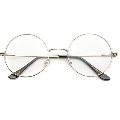 Picture of Metal Frame Clear Lens Eyeglasses For Women - Sunglasses For Women - Sunglasses For Women - Silver