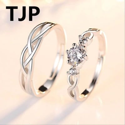 Picture of Emulation Couple Ring(Adjustable Size) - Silver - Adjustable