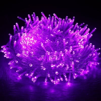 Picture of Decorative Pink, Green, Golden & Purple Fairy Lights LED String Light – Romantic Room Decoration Light for Bedroom, Wall, Party, Wedding, Festival & Home Decor