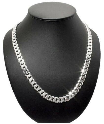 Picture of Men's Solid Sterling Silver Rhodium Plated Chain Necklace - Silver