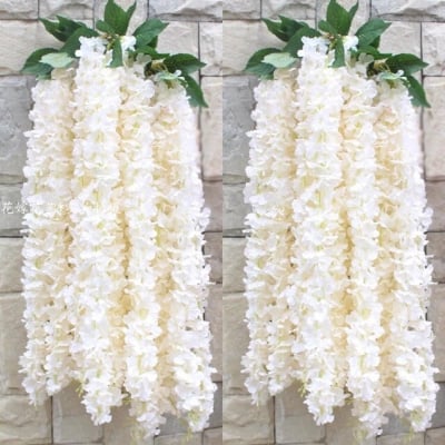 Picture of Artificial Flowers for Wedding Home Party Baby Room Decoration DIY Craft Fake Flowers Supplies-5 pcs