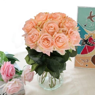 Picture of Artificial Flower Home Decoration Rose Bouquet Flower - Multicolor