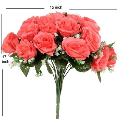 Picture of Artificial Flower Home Decoration Rose Bouquet Flower - Multicolor