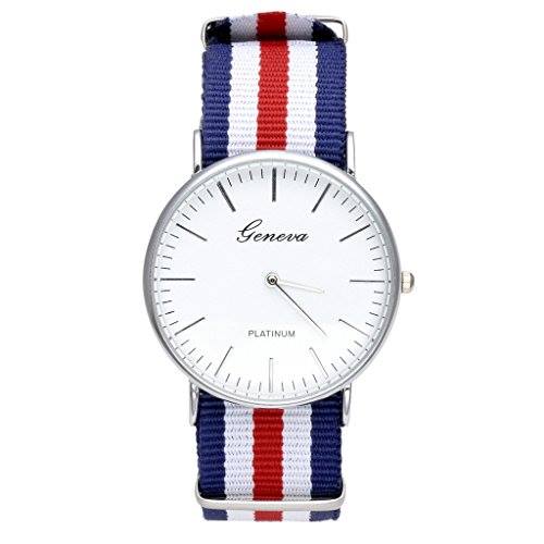 Picture of Women Nylon Quartz Women Watches Top Brand Luxury Compact Fashion Watch - Silver