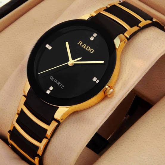 Picture of Smart Analogue Watches (Black Dial) - Gold