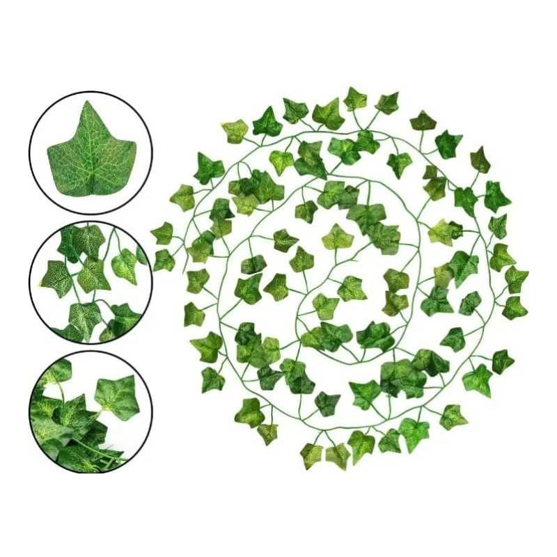 Picture of Artificial Hanging Vines Plant 7 Feet – Decorative Artificial Flower Leaf Vine for Wall, Balcony, Garden, Home Wedding Party Decoration