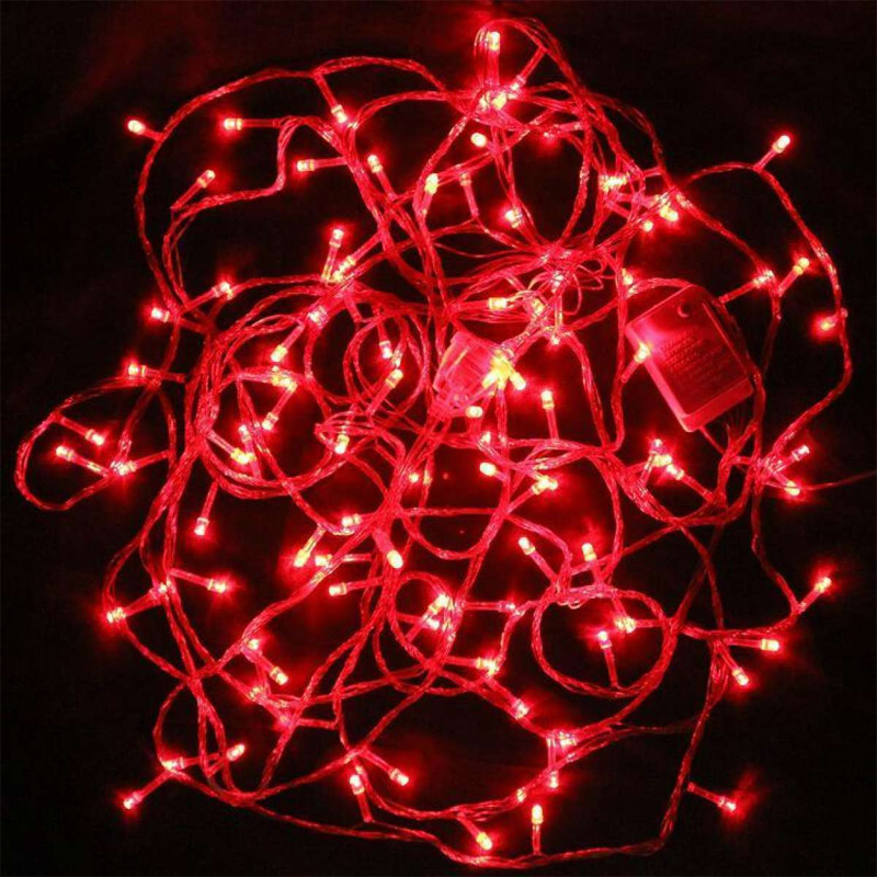 Picture of Red Fairy Lights Waterproof Connectable Timer – 8 Modes Plug in LED String Lights for Bedroom Outdoor Tree Indoor House Party Decoration
