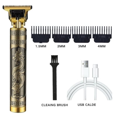 Picture of Vintage T9 Trimmer Hair Cutting Machine – Cordless Rechargeable Beard & Hair Trimmer with Precision Blade, Professional Grooming Kit for Men