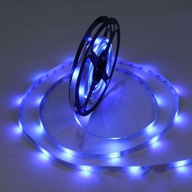 Picture of 5M RGB LED Strip Light Set SMD3528 2835 300 LEDs IP65 Waterproof Color Changing Tape Light with Remote Controller for Bedroom, Ceiling, TV Backlight, Gaming Room, Party, Shop, Festival & Home Decoration
