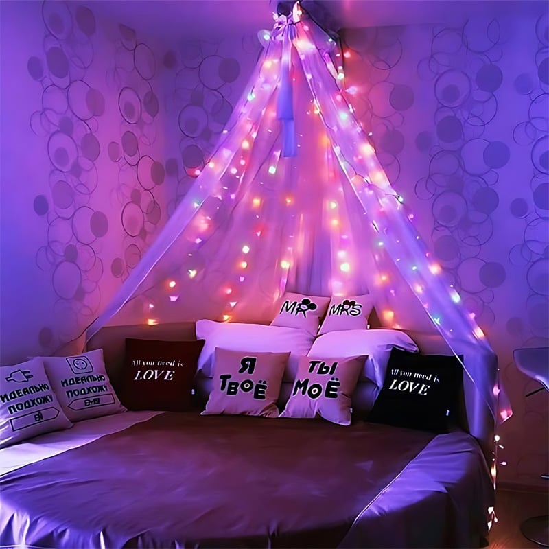 Picture of Dazzle Bright Multicolor Fairy String Lights for Home Decoration – LED Decorative Light for Bedroom, Birthday, Holiday Party, Wedding & Room Decor (Pack of 1)