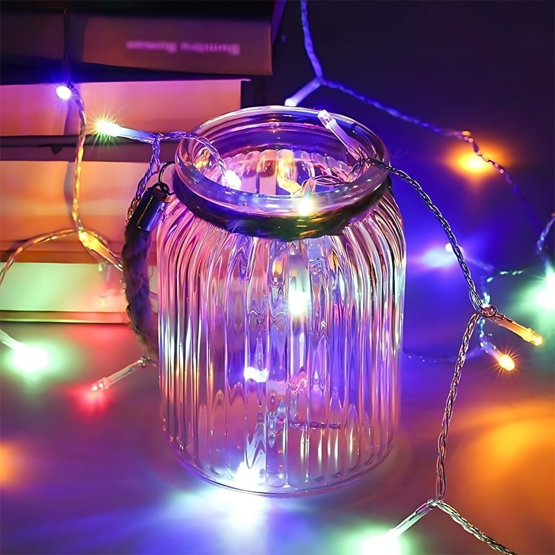 Picture of Decorative Golden & Multicolour Fairy Lights LED String Light – Romantic Room Decoration Light for Bedroom, Wall, Party, Wedding, Festival & Home Decor